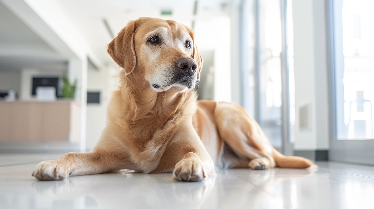 Cane in ambiente clinico veterinario specialistico