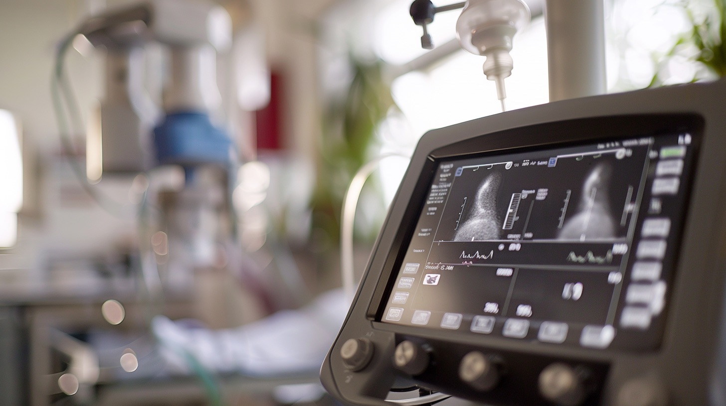 Monitor diagnostico veterinario in ambiente clinico specialistico